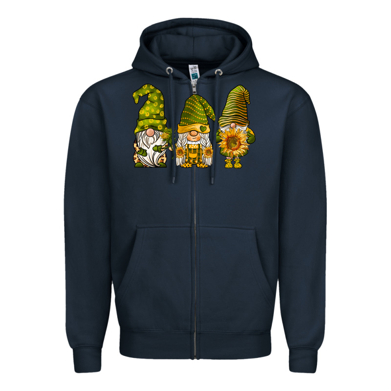 Sunflower Gnomies Zipper Hoodie by BarkalooDesign | Teevron