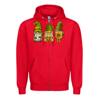 Red sunflower gnomies Zipper Hoodie - BarkalooDesign