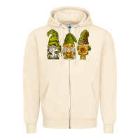 Sandshell sunflower gnomies Zipper Hoodie - BarkalooDesign