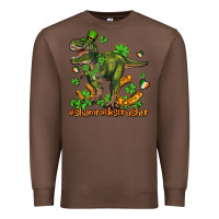 Chestnut shamrockscrusher t rex and horseshoe Premium Sweatshirt - AdoDesignShop