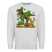 Dove Grey shamrockscrusher t rex and horseshoe Premium Sweatshirt - AdoDesignShop