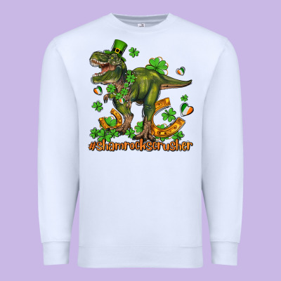 Shamrockscrusher T Rex And Horseshoe Premium Sweatshirt Designed By Adodesignshop