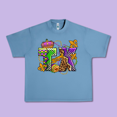Texas Mardi Gras Olivia Urban Heavy Tee Designed By Oliviacreatesart