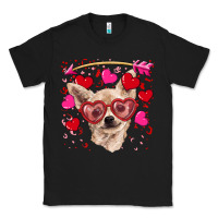 Black valentine's day  chihuahua Classic Tee - RanaPortraitStore