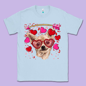 Valentine's Day  Chihuahua Classic Tee Designed By Ranaportraitstore