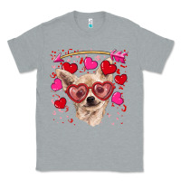 Heather Grey valentine's day  chihuahua Classic Tee - RanaPortraitStore
