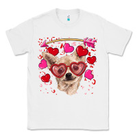 White valentine's day  chihuahua Classic Tee - RanaPortraitStore