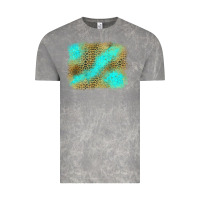 Cloud Rock Turquoise Leopard Background Vintage Tee - Jasminsmagicworld