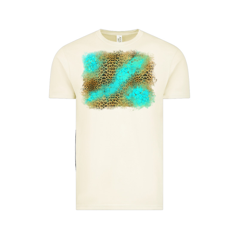 Turquoise Leopard Background Vintage Tee by Jasminsmagicworld | Teevron