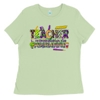 Mardi Gras Teacher Assistant Ladies Tee | Teevron