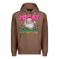 Chestnut merry merry merry christmas Premium Hoodie - CowhideDigitalArt