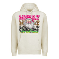 Oatmeal Heather merry merry merry christmas Premium Hoodie - CowhideDigitalArt
