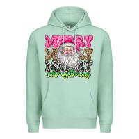 Seafoam merry merry merry christmas Premium Hoodie - CowhideDigitalArt