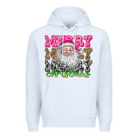 White merry merry merry christmas Premium Hoodie - CowhideDigitalArt