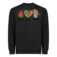 Black peace love nails Heavyweight Sweatshirt - BarkalooDesign