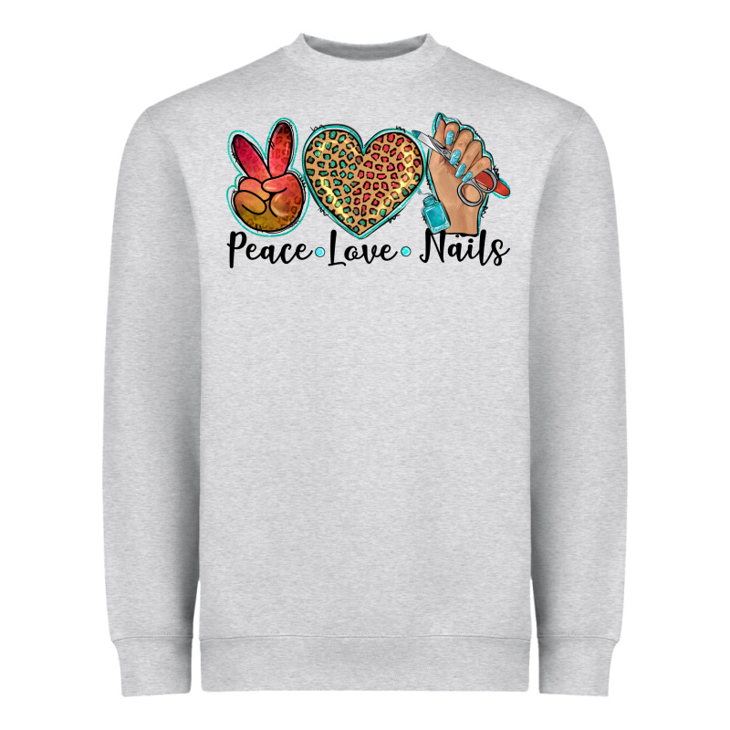 Peace Love Nails Heavyweight Sweatshirt by BarkalooDesign | Teevron