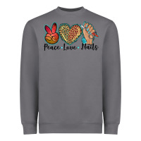 Storm peace love nails Heavyweight Sweatshirt - BarkalooDesign
