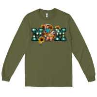 Army Green Western Mom Mother's Day Long Sleeve Tee - FaDigitalArtStudio