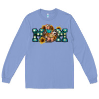 Colony Blue Western Mom Mother's Day Long Sleeve Tee - FaDigitalArtStudio