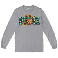 Heather Grey Western Mom Mother's Day Long Sleeve Tee - FaDigitalArtStudio