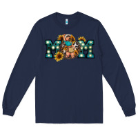 Navy Western Mom Mother's Day Long Sleeve Tee - FaDigitalArtStudio