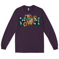 Plum Western Mom Mother's Day Long Sleeve Tee - FaDigitalArtStudio