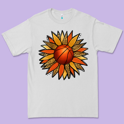 Basketball Sunflower Premium Tee Designed By Jasminsmagicworld