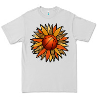 Dove Grey Basketball Sunflower Premium Tee - Jasminsmagicworld