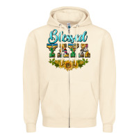 Sandshell blessed yaya Zipper Hoodie - BarkalooDesign