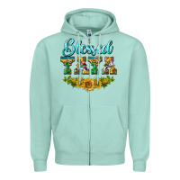Seafoam blessed yaya Zipper Hoodie - BarkalooDesign