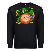 Black st patricks elf Premium Sweatshirt - AdoDesignShop
