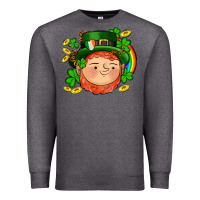 Charcoal Heather st patricks elf Premium Sweatshirt - AdoDesignShop