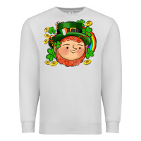 Dove Grey st patricks elf Premium Sweatshirt - AdoDesignShop