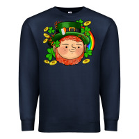 Navy st patricks elf Premium Sweatshirt - AdoDesignShop