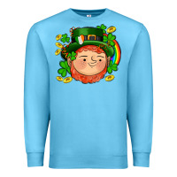 Ocean Blue st patricks elf Premium Sweatshirt - AdoDesignShop