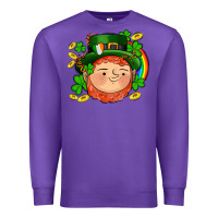 Purple st patricks elf Premium Sweatshirt - AdoDesignShop