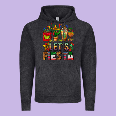 Let's Fiesta Mexico Coffee Cups With Cactus Vintage Hoodie Designed By Fadigitalartstudio