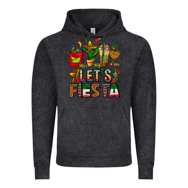 Let's Fiesta Mexico Coffee Cups With Cactus Vintage Hoodie by FaDigitalArtStudio | Teevron