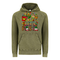 Vintage Olive Let's Fiesta Mexico Coffee Cups With Cactus Vintage Hoodie - FaDigitalArtStudio