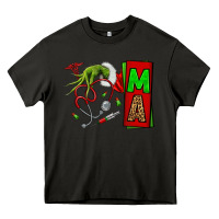 Asphalt Christmas Character Nurse Heavy Core Tee - NancyCooperArtShop
