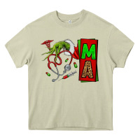 Mossy Christmas Character Nurse Heavy Core Tee - NancyCooperArtShop