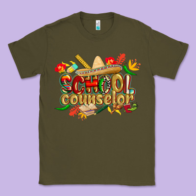 Cinco De Mayo School Counselor Classic Tee Designed By Cowgirlartshop