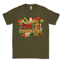Army Green cinco de mayo school counselor Classic Tee - CowGirlArtShop