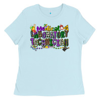Baby Blue medical laboratory technician mardi gras Ladies Tee - CowGirlArtShop