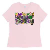 Bubblegum Pink medical laboratory technician mardi gras Ladies Tee - CowGirlArtShop