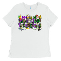 White medical laboratory technician mardi gras Ladies Tee - CowGirlArtShop