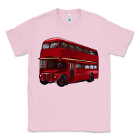 Bubblegum Pink double decker bus Classic Tee - Artiststas