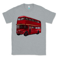 Heather Grey double decker bus Classic Tee - Artiststas