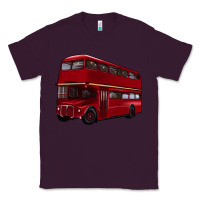 Plum double decker bus Classic Tee - Artiststas