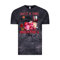 Cloud Black just a girl who loves valentine's day Vintage Tee - OliviaCreatesArt